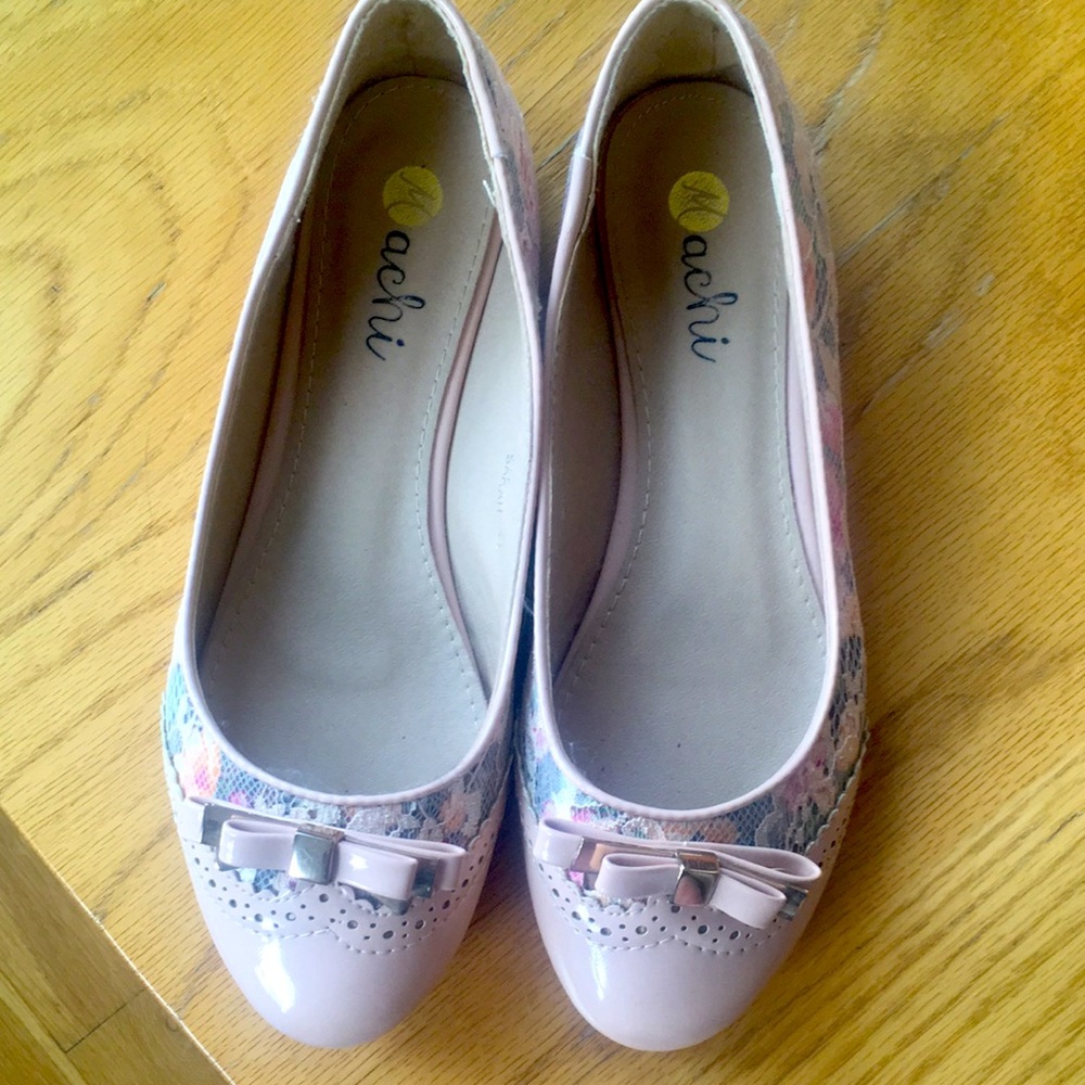 Machi (ModCloth) SARAH pink floral flats